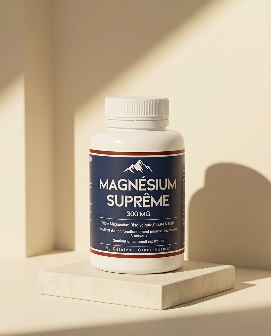 Flacon de Magnésium Suprême 300 mg, 90 gélules